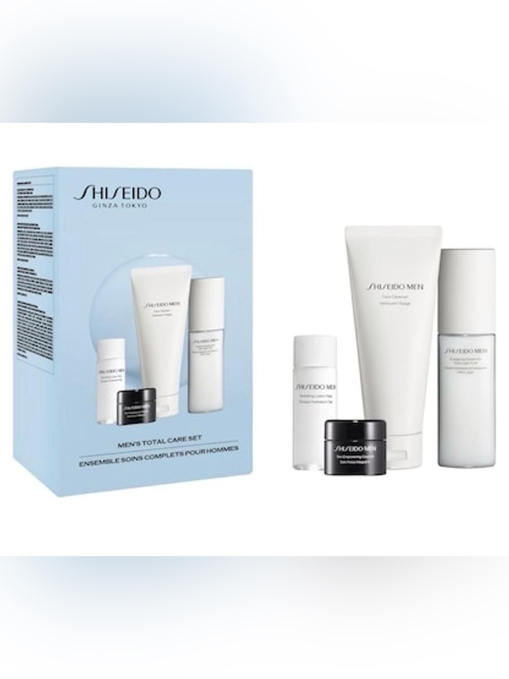 NEW/SEALED Shiseido Men’s Total Care Set - Cleanser energizing moisturizer cream